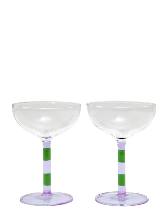 Luisaviaroma Set di 2 bicchieri a righe