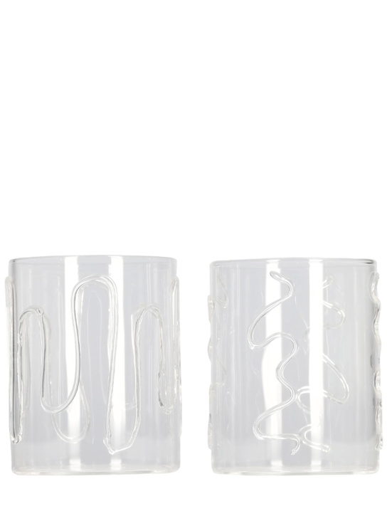 Luisaviaroma Set di 2 bicchieri alti Doodle