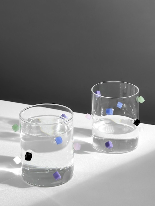 Luisaviaroma Set Di 2 Bicchieri Cube