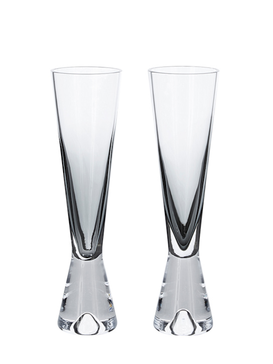 Luisaviaroma Set di 2 bicchieri da champagne Tank
