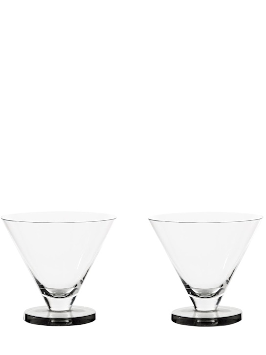 Luisaviaroma Set di 2 bicchieri da cocktail Puck