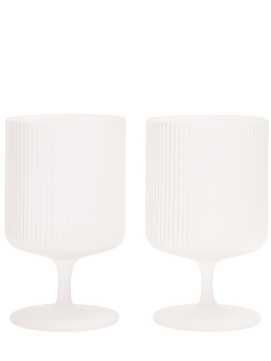 Luisaviaroma Set di 2 bicchieri da vino Ripple