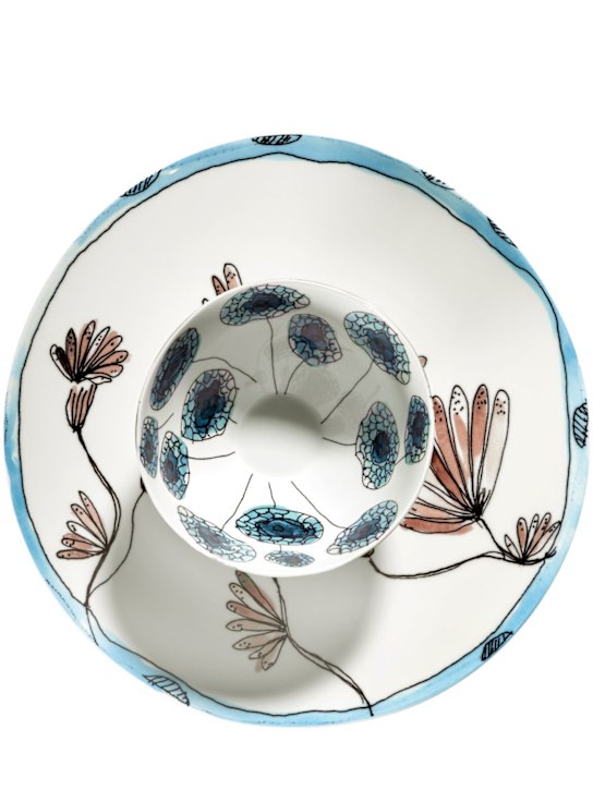 Luisaviaroma Set Di 2 Ciotole Anemone Vaniglia