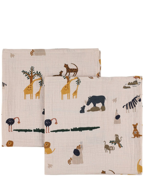 Luisaviaroma Set di 2 mussole in cotone organico