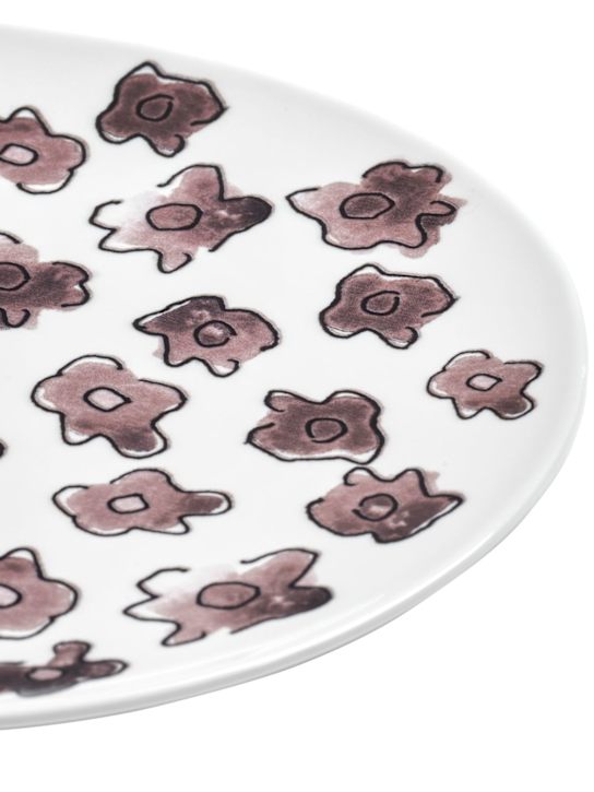 Luisaviaroma Set Di 2 Piatti Da Dessert Dark Viola