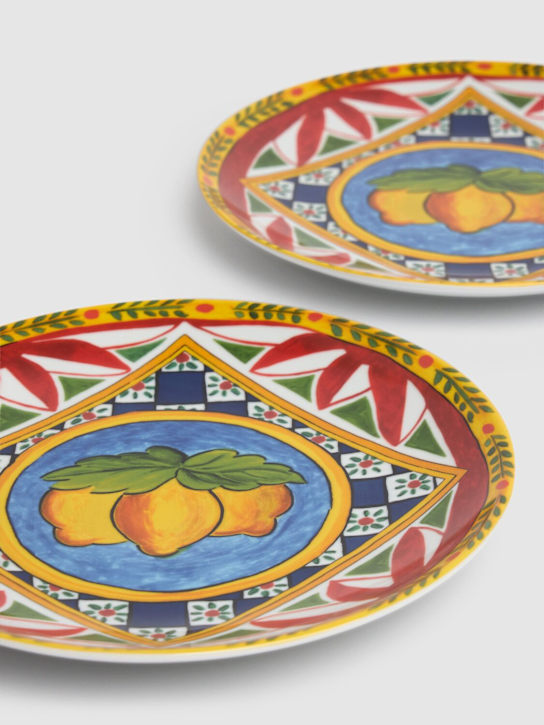 Luisaviaroma Set Di 2 Piatti Limoni Carretto