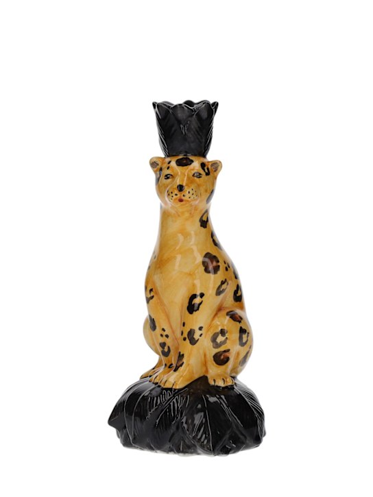 Luisaviaroma Set Di 2 Portacandele Leopard