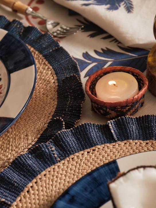 Luisaviaroma Set Di 2 Tovagliette Navy Blue Orpua