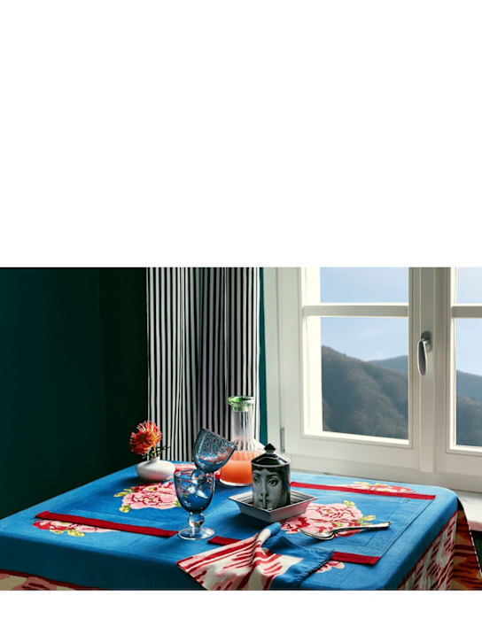 Luisaviaroma Set Di 2 Tovagliette Nina Rose Blue