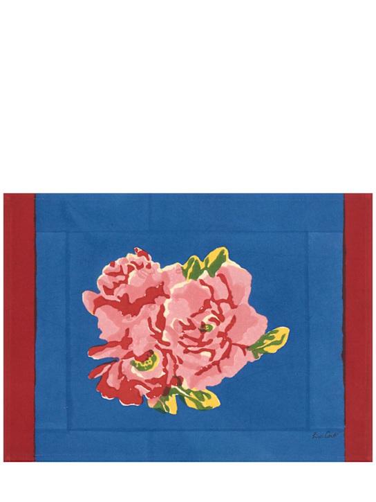 Luisaviaroma Set di 2 tovagliette Nina Rose Blue