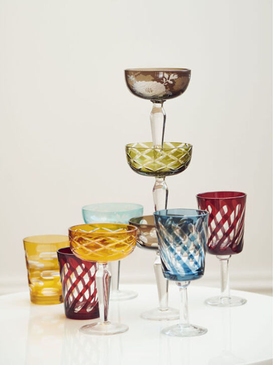 Luisaviaroma Set Di 4 Bicchieri Da Vino Tubular