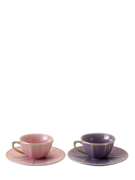Luisaviaroma Set di 4 tazzine e piattini da caffè
