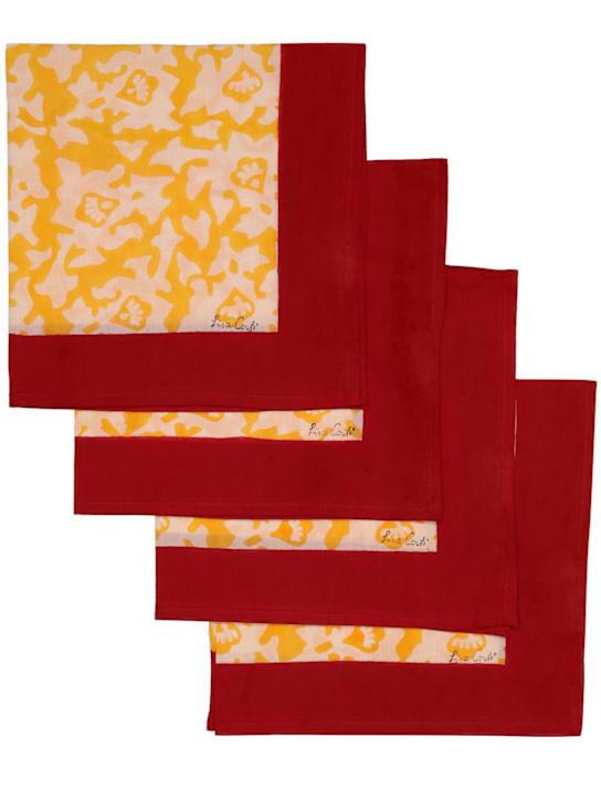 Luisaviaroma Set Di 4 Tovaglioli Arabesque Corolla