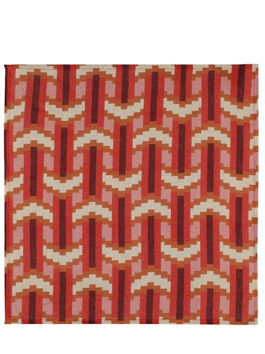 Luisaviaroma Set Di 4 Tovaglioli Chevron