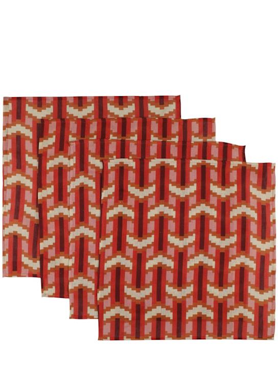 Luisaviaroma Set di 4 tovaglioli chevron
