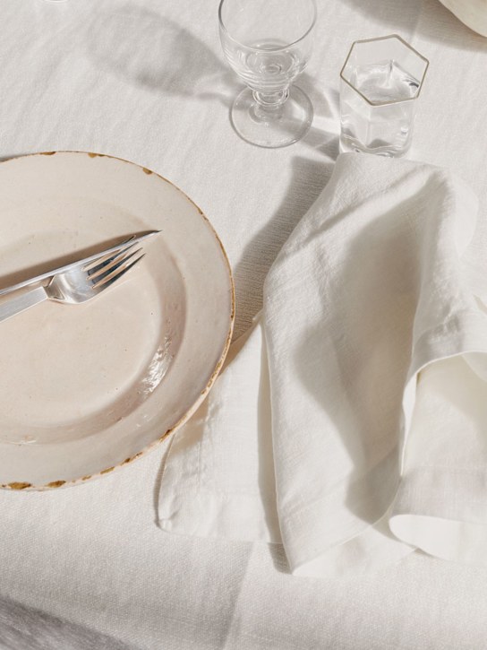 Luisaviaroma Set Di 4 Tovaglioli In Lino