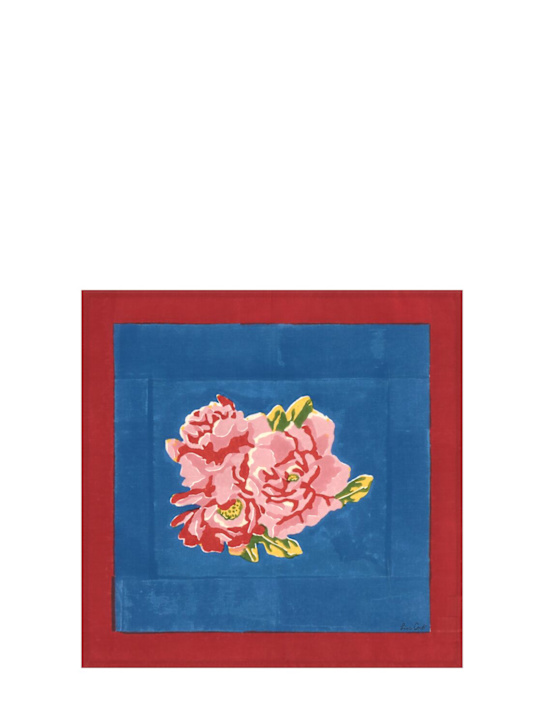 Luisaviaroma Set di 4 tovaglioli Nina Rose Blue