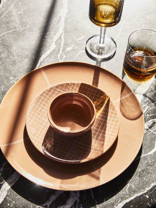 Luisaviaroma Set Di 4 Tumbler Amber Zuma In Vetro