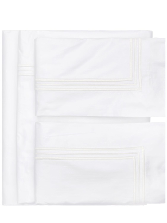 Luisaviaroma Set lenzuola con ricamo