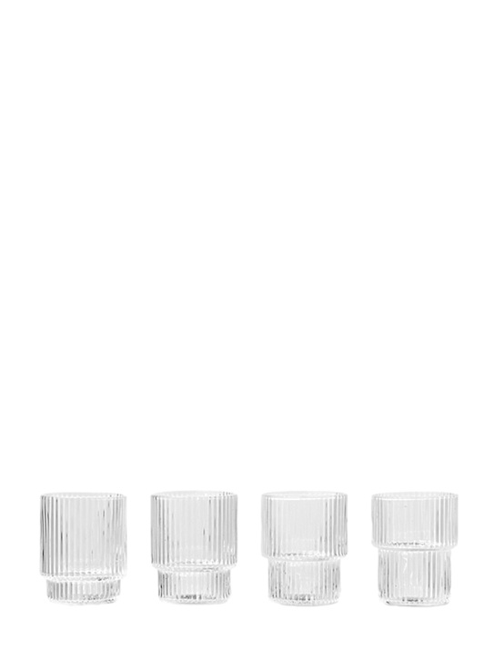 Luisaviaroma Set of 4 small Ripple glasses