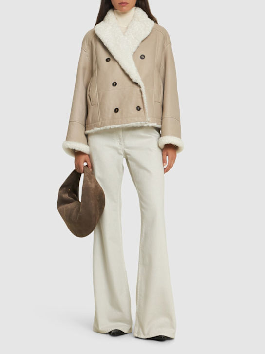 Luisaviaroma Shearling In Camoscio Reversibile