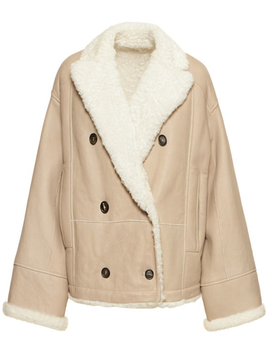 Luisaviaroma Shearling in camoscio reversibile