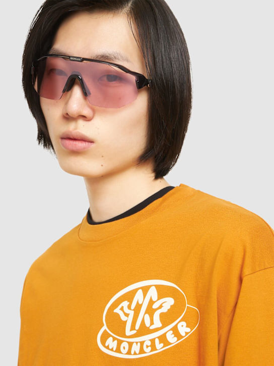 Luisaviaroma Shield Acetate Mask Sunglasses