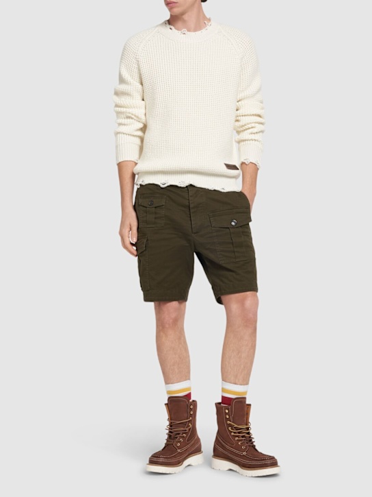 Luisaviaroma Shorts Cargo In Drill Di Cotone