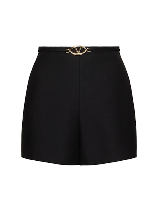 Luisaviaroma Shorts couture in crepe con logo