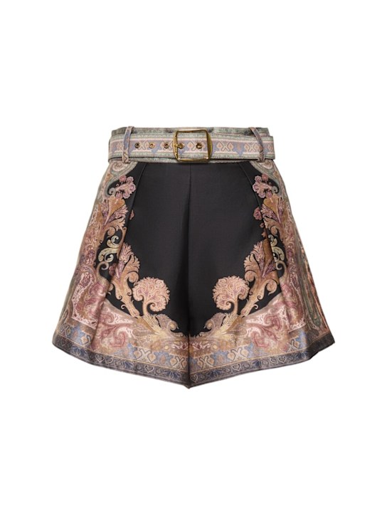 Luisaviaroma Shorts Illustration in seta e cotone