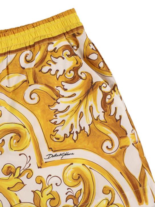Luisaviaroma Shorts In Cotone Con Stampa Maiolica