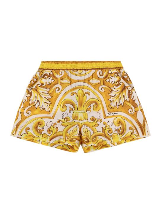 Luisaviaroma Shorts in cotone con stampa Maiolica