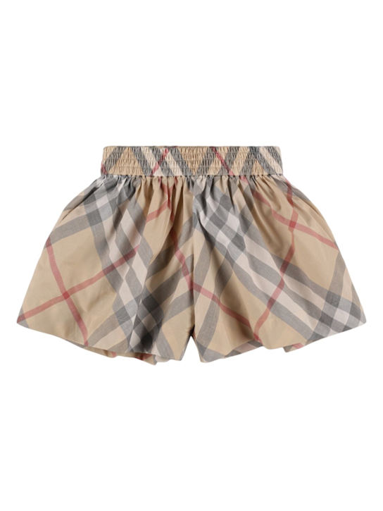 Luisaviaroma Shorts in gabardina di cotone check