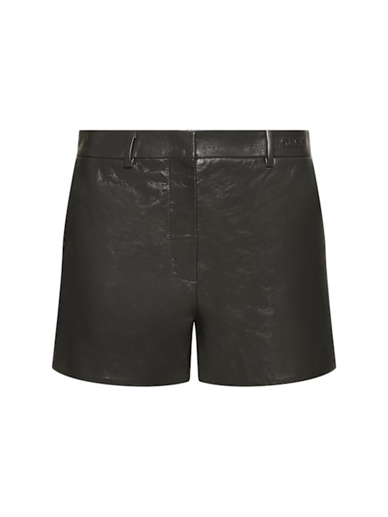 Luisaviaroma Shorts in pelle lucida