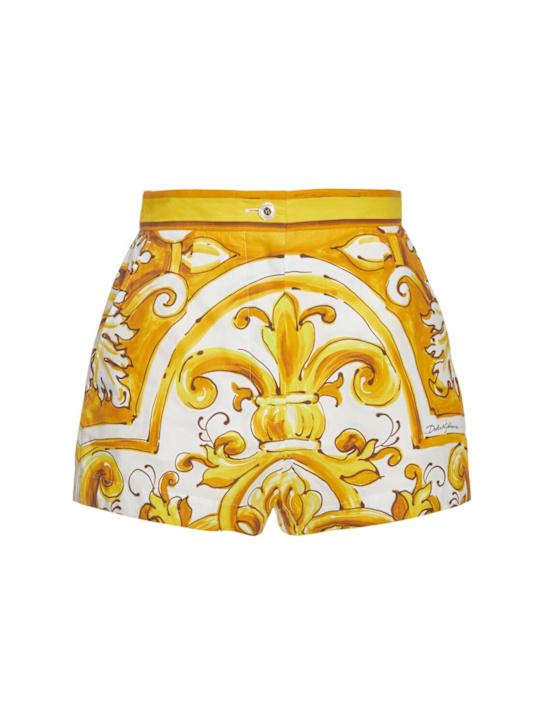 Luisaviaroma Shorts in popeline stampa maiolica