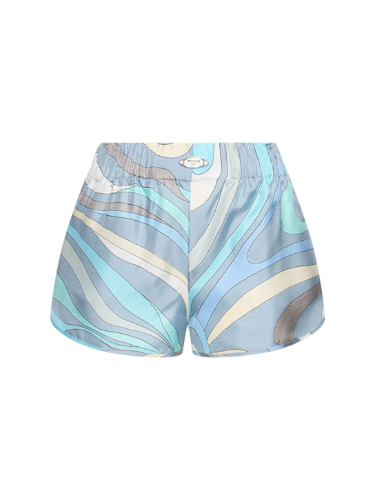 Luisaviaroma Shorts in twill di seta stampati