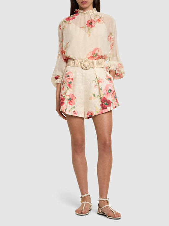 Luisaviaroma Shorts Lightburst In Lino Stampato