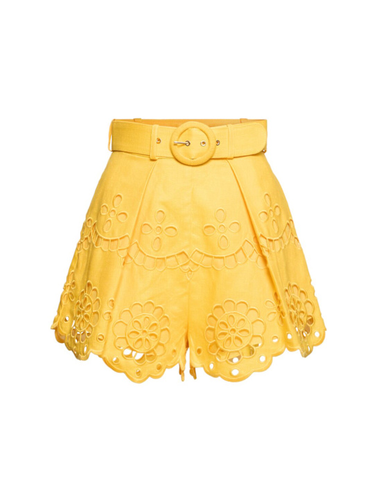 Luisaviaroma Shorts Pop in lino ricamato