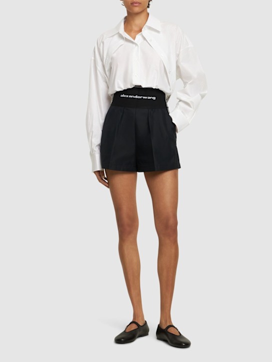 Luisaviaroma Shorts Sartoriali In Cotone E Nylon