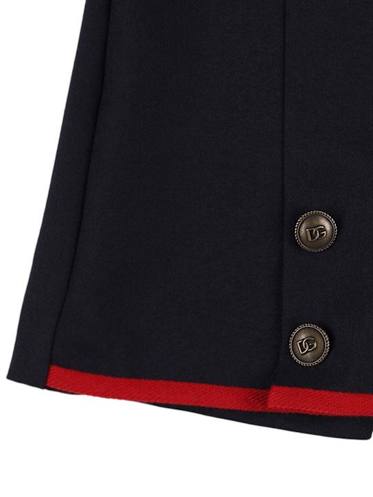 Luisaviaroma Skort In Lana Vergine Con Bottoni