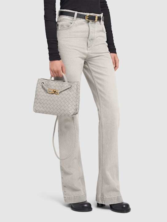 Luisaviaroma Small Andiamo Leather Top Handle Bag