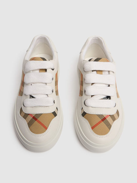 Luisaviaroma Sneakers In Cotone E Pelle Con Strap