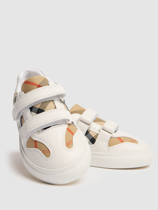Luisaviaroma Sneakers In Cotone E Pelle Con Strap