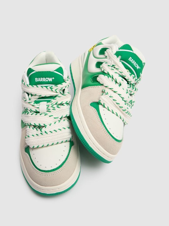 Luisaviaroma Sneakers In Gomma E Pelle Con Lacci