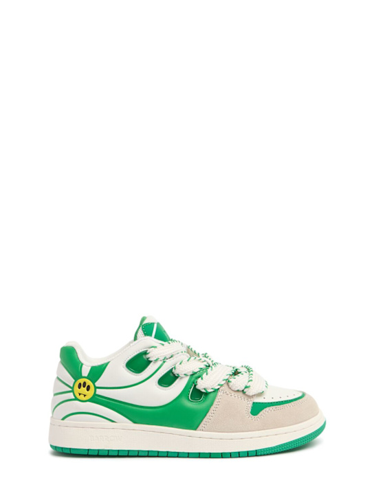 Luisaviaroma Sneakers in gomma e pelle con lacci