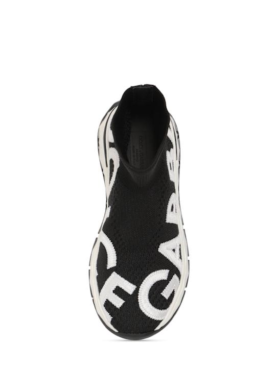 Luisaviaroma Sneakers In Maglia / Logo A Intarsio