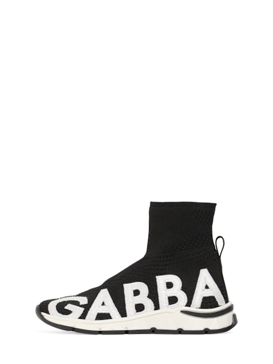 Luisaviaroma Sneakers in maglia / logo a intarsio