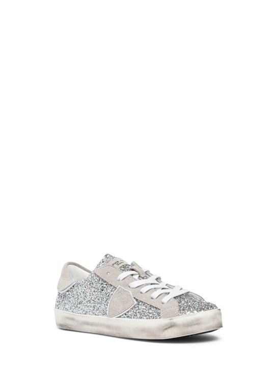 Luisaviaroma Sneakers In Misto Cotone Con Glitter