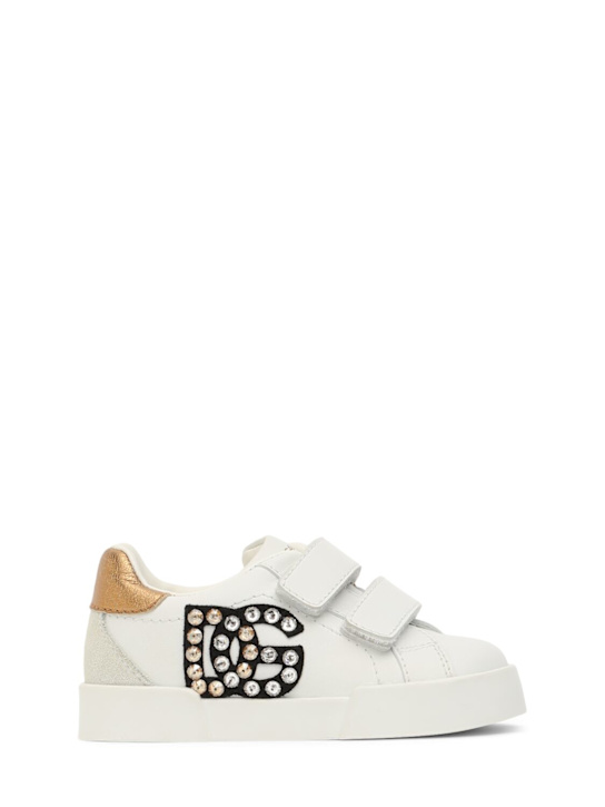 Luisaviaroma Sneakers in pelle con logo decorato