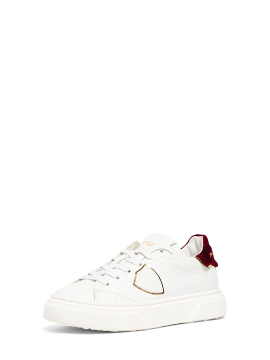 Luisaviaroma Sneakers In Pelle Con Velluto